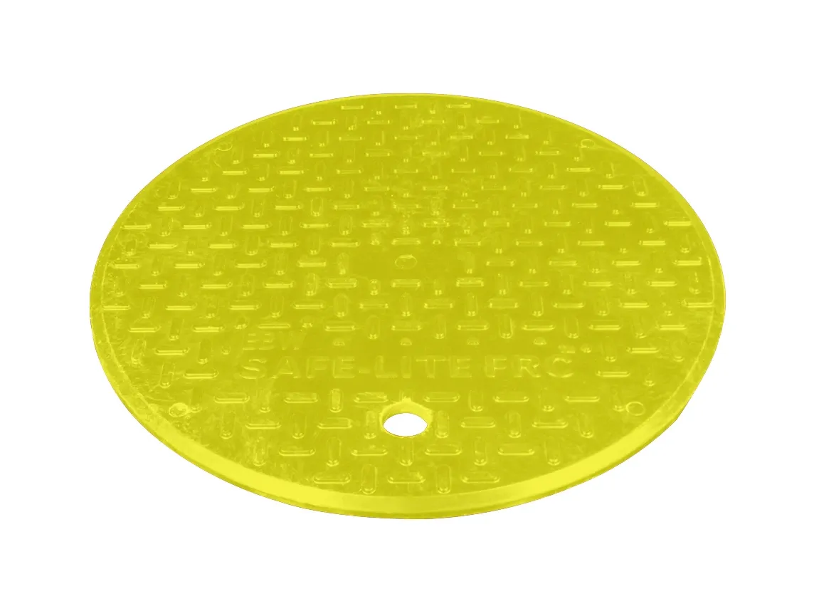 EBW&#xAE;&#x20;18&quot;&#x20;Manhole&#x20;Replacement&#x20;Cover&#x20;Composite&#x20;Lid,&#x20;YELLOW